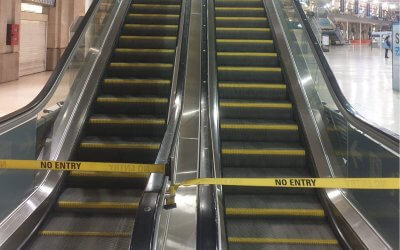 Escalator Cleaning Waterloo Station