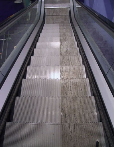 Escalator Step Cleaning