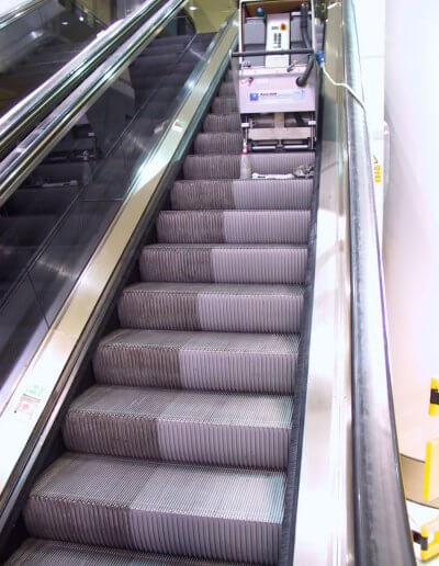 Escalator Step Cleaning