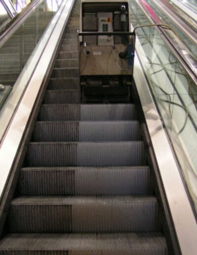 Escalator Step Cleaning