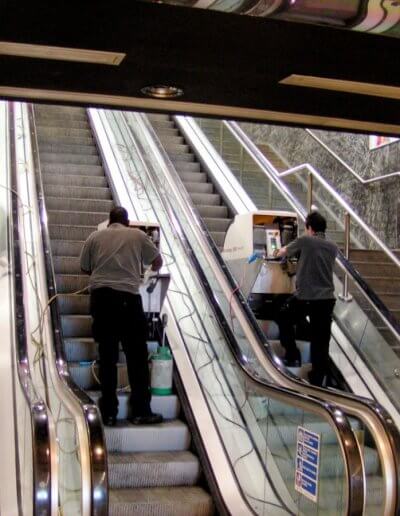 Escalator Step Cleaning