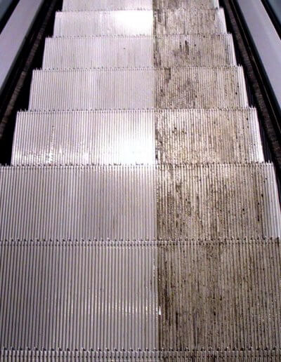 Escalator Step Cleaning