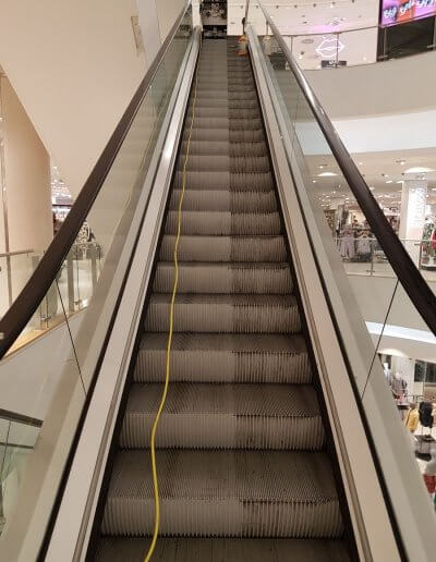 Escalator Step Cleaning