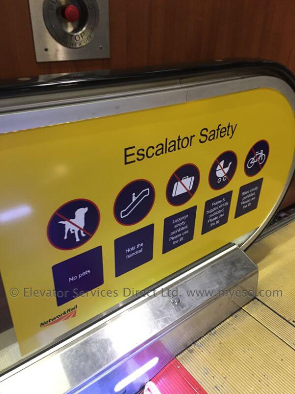 Escalator Safety Media – Edinburgh Station.