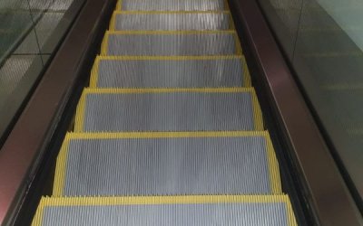 New Escalator Step Safety Demarcation Lines