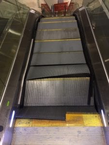 Escalator cleaning damage 