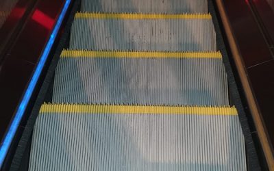 Escalator Cleaning & New Escalator Safety Demarcations