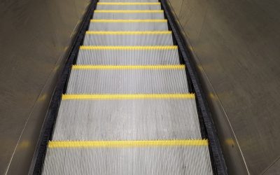 Escalator Cleaning & Safety Demarcation Painting, Train Station